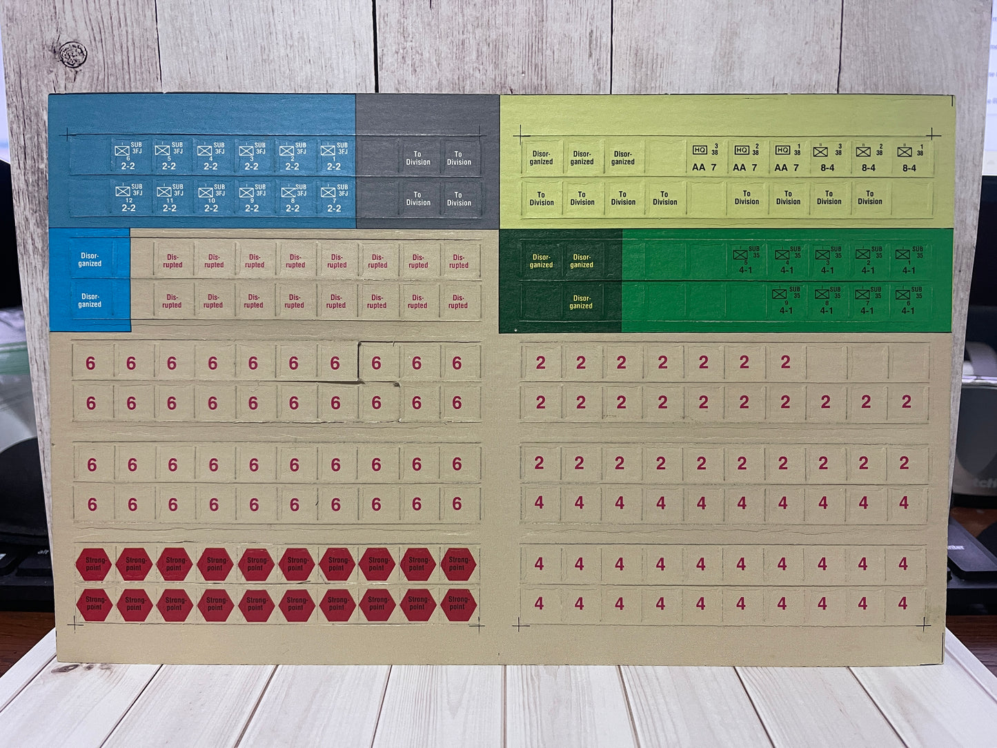 St-Lo Normandy 1944 The Breakout Begins - Replacement Pieces Sheet (unpunched)