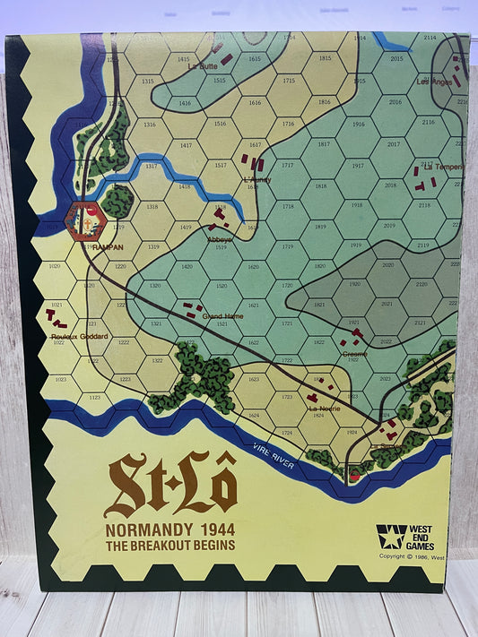 St-Lo Normandy 1944 The Breakout Begins - Replacement 22" x 24" Map Mapsheet