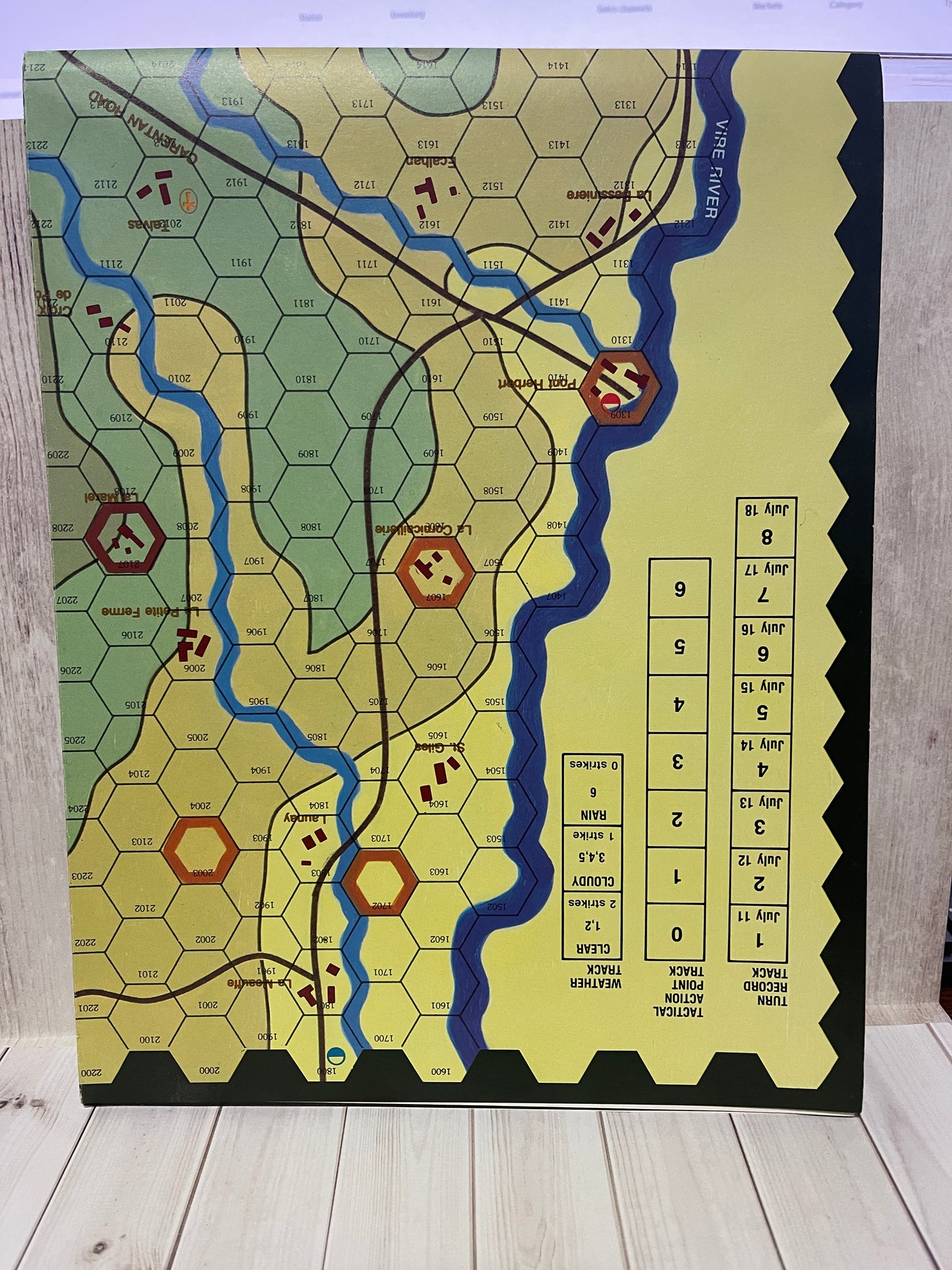 St-Lo Normandy 1944 The Breakout Begins - Replacement 22" x 24" Map Mapsheet