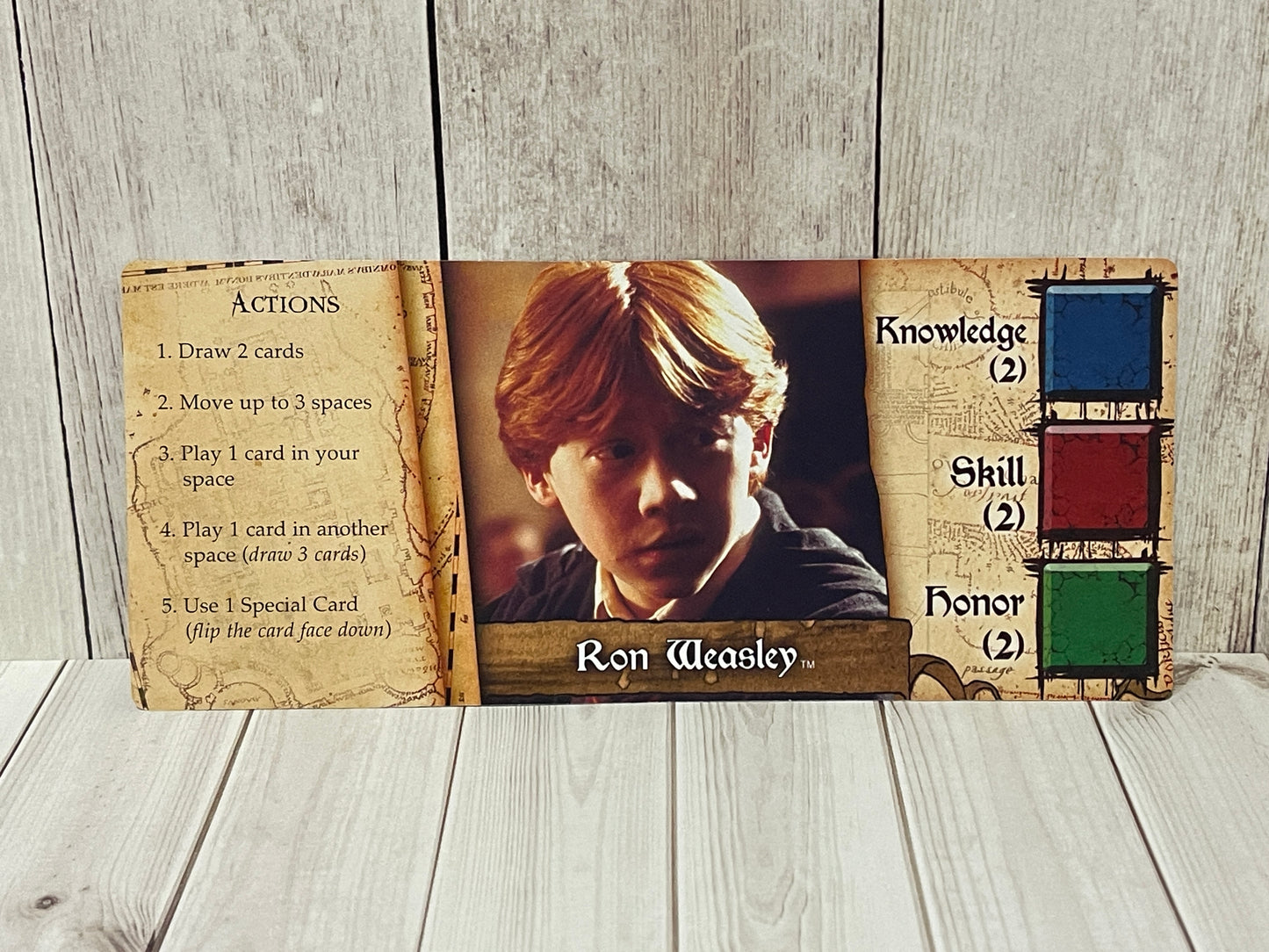 Harry Potter Hogwarts House Cup Challenge - Replacement Game Card Ron Weasley