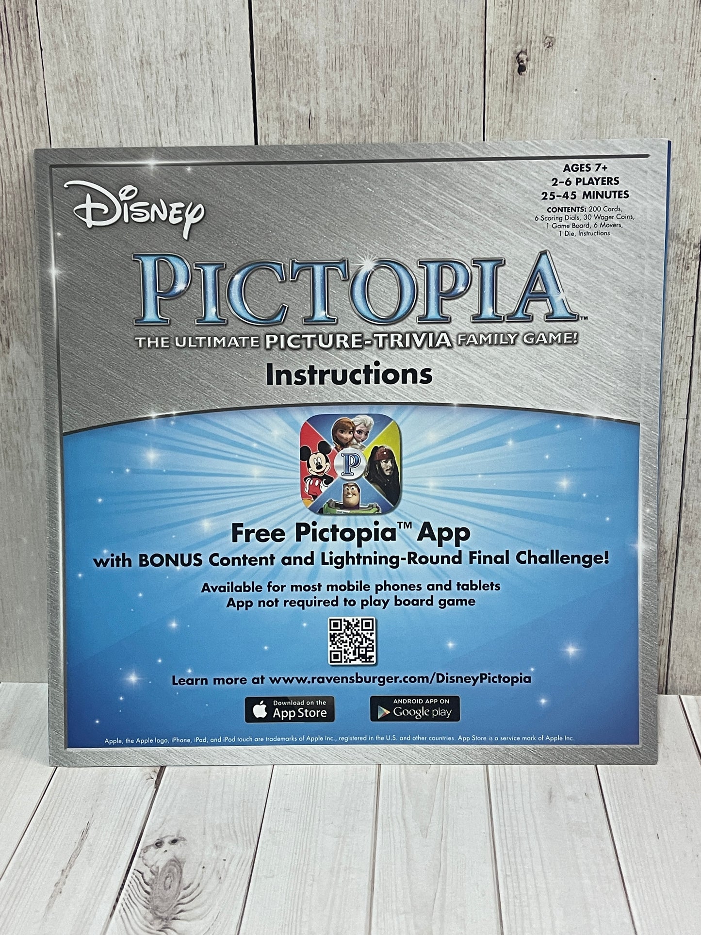 Disney PICTOPIA - 2017 Replacement Instructions