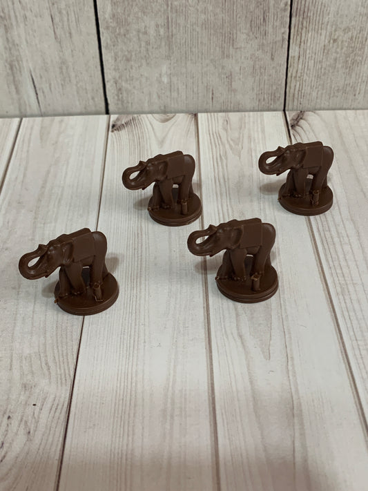 Conquest - 1980's Replacement Elephant lot of (4) Brown